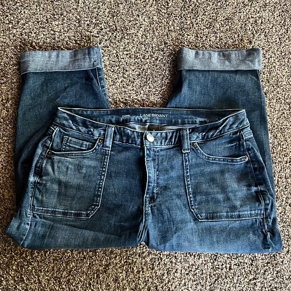 EUC Lane Bryant capri jeans size 16